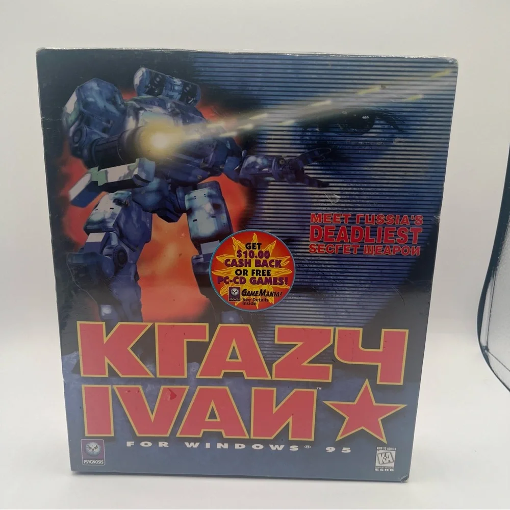 Krazy Ivan (PC Game, 1996) SEALED/NEW US Retail Store Big Box Edition As Shown
